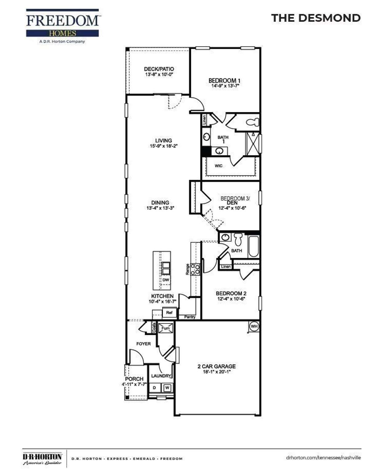 Desmond floorplan.