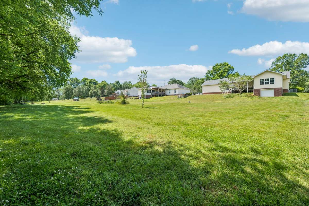 There is a lot of nice yard in the back!