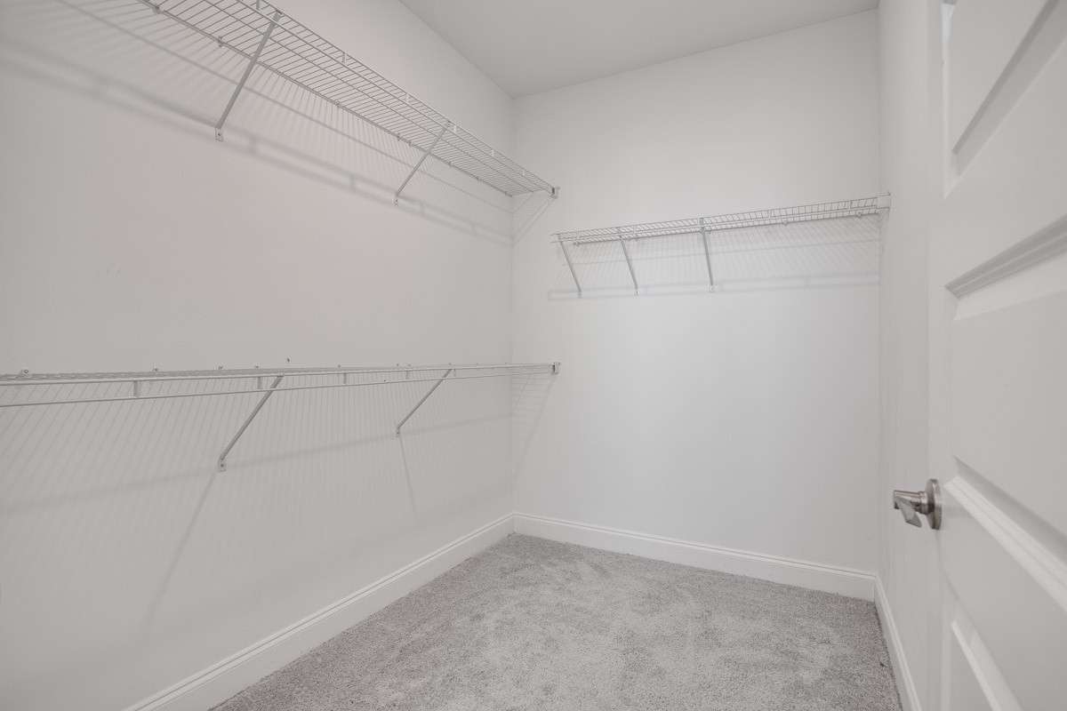 Large walkin closet off bathroom