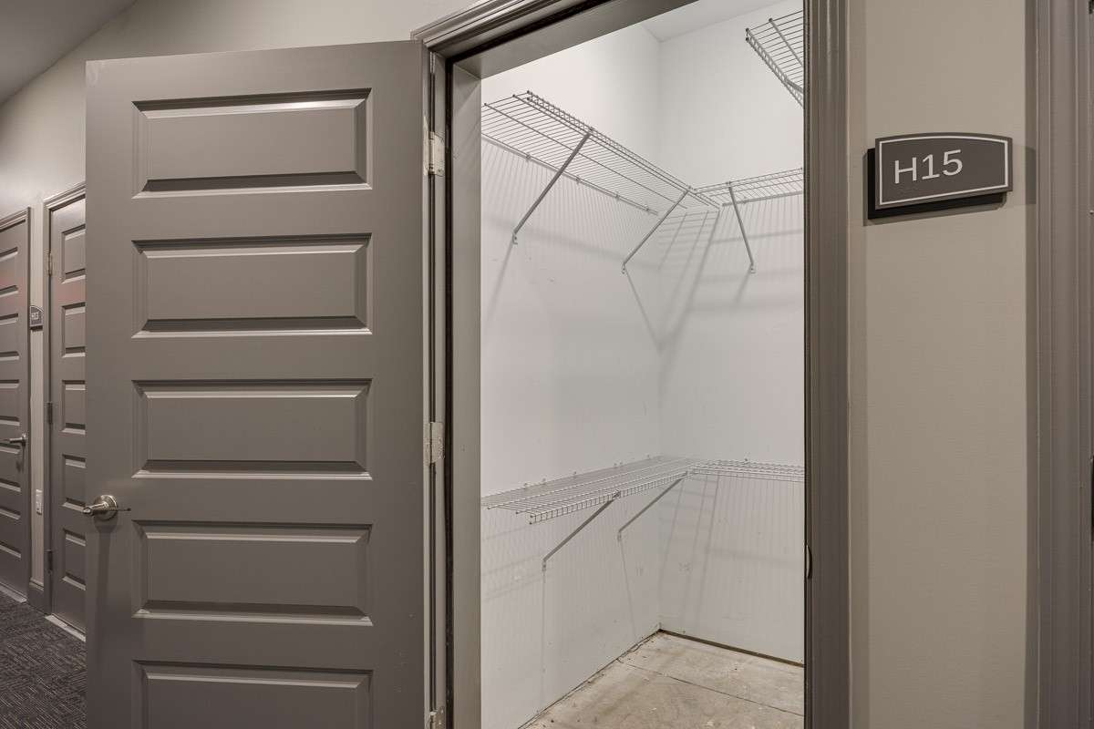 Large Storage closet near back entrance of complex
