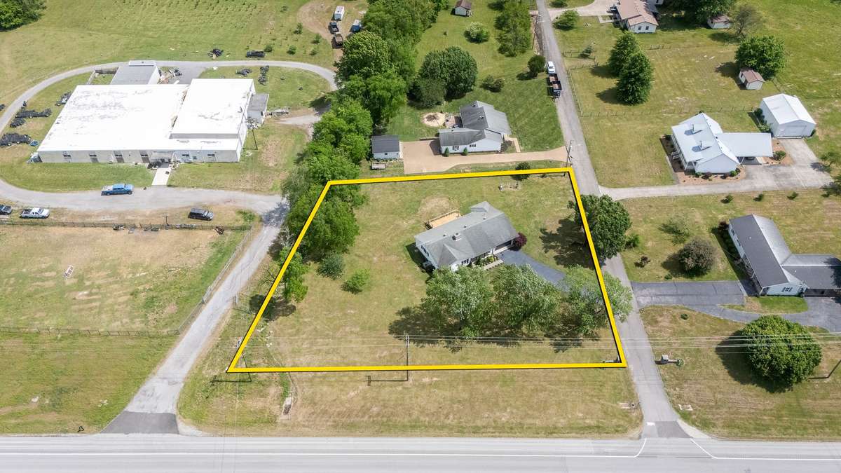 Sitting on nearly an acre lot... level and usable.