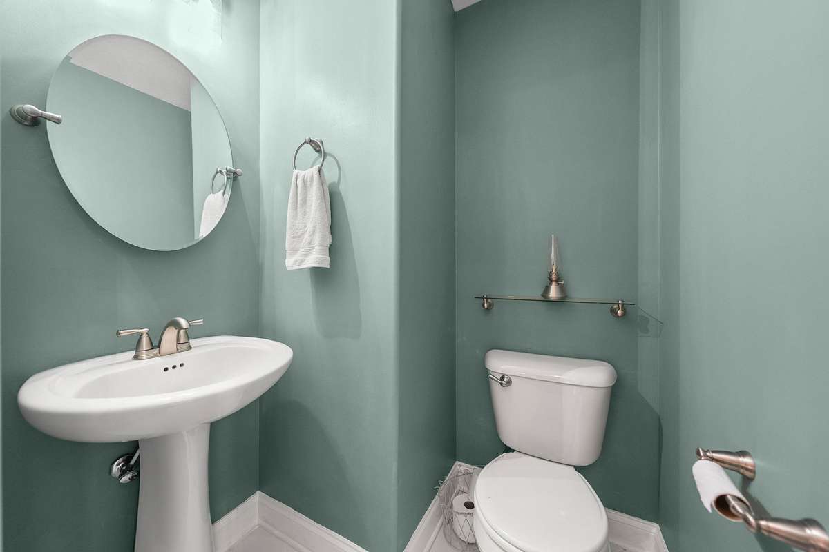 Half bathroom downstairs