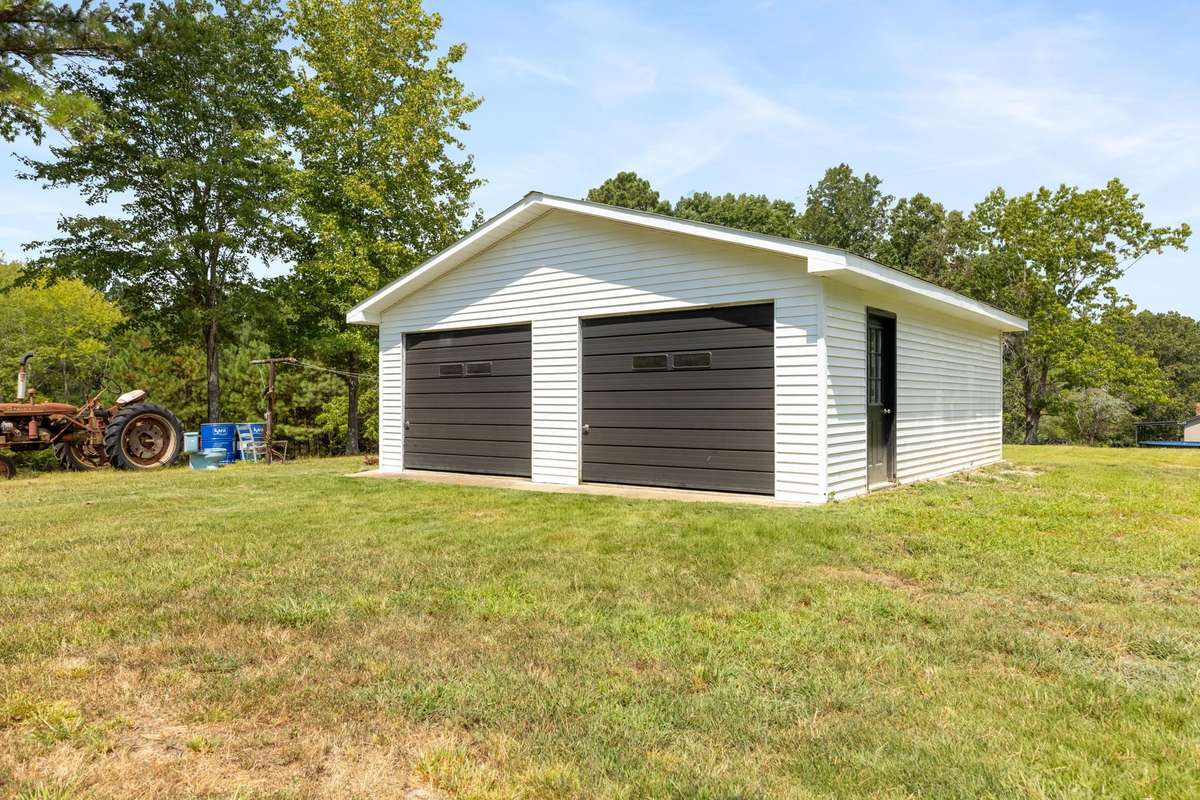 Detached 2 car garage for endless possibilities