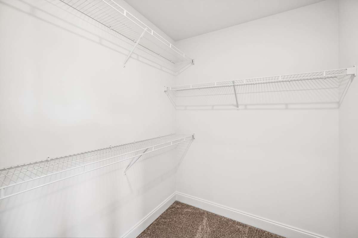 This is just one of the two closets included in the Primary Bedroom.