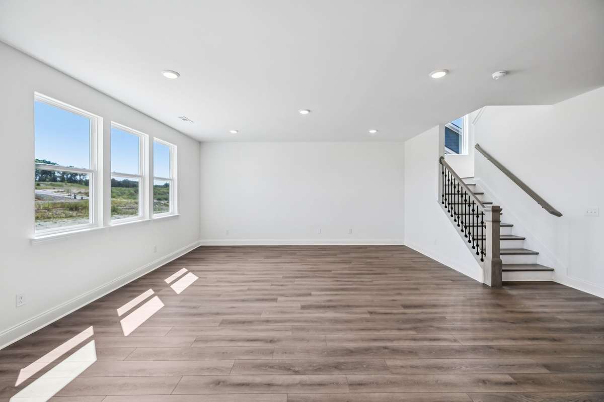 The Great Room measures 18' x 16' and offers the perfect space to relax after a long day.