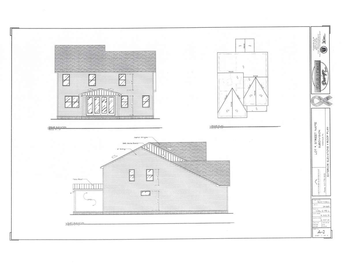 Architechtural drawing of the Vail Floor Plan