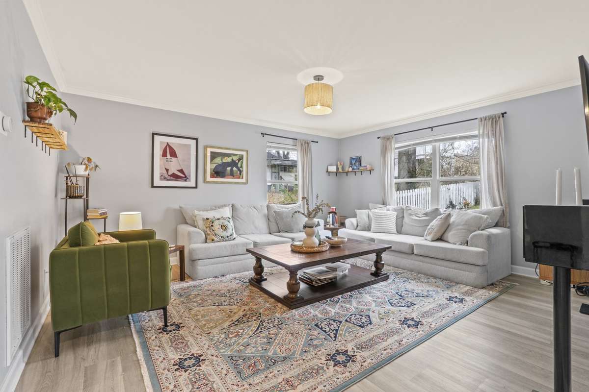 Spacious Living Room filled with natural light.