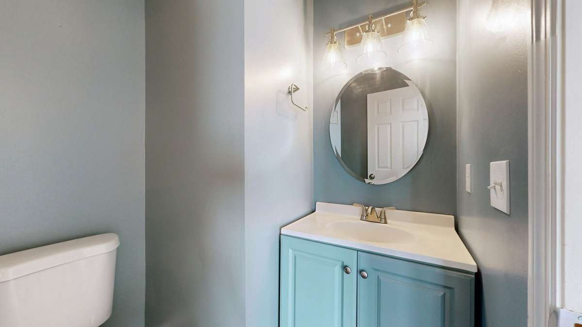Powder room recently updated