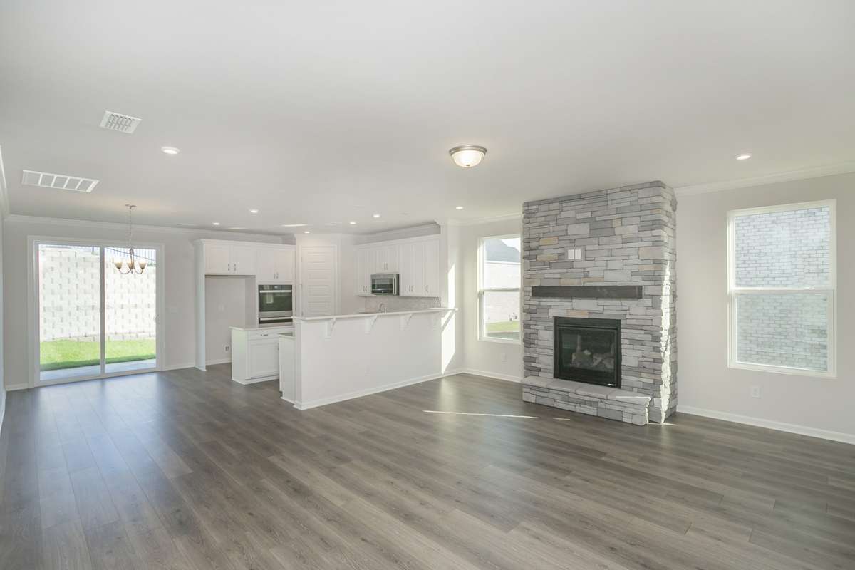 Choose Kitchen A or B/ and a Fireplace