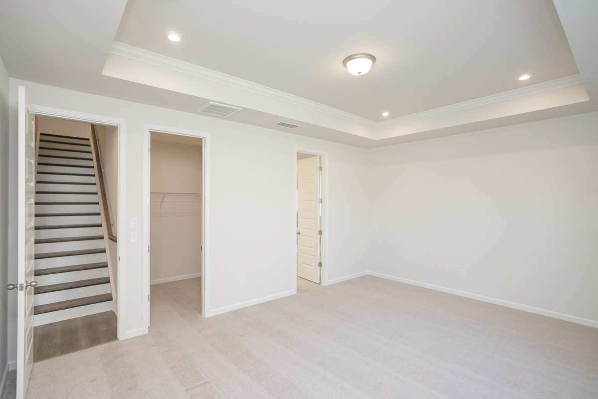 Primary Bedroom with 2 closets!