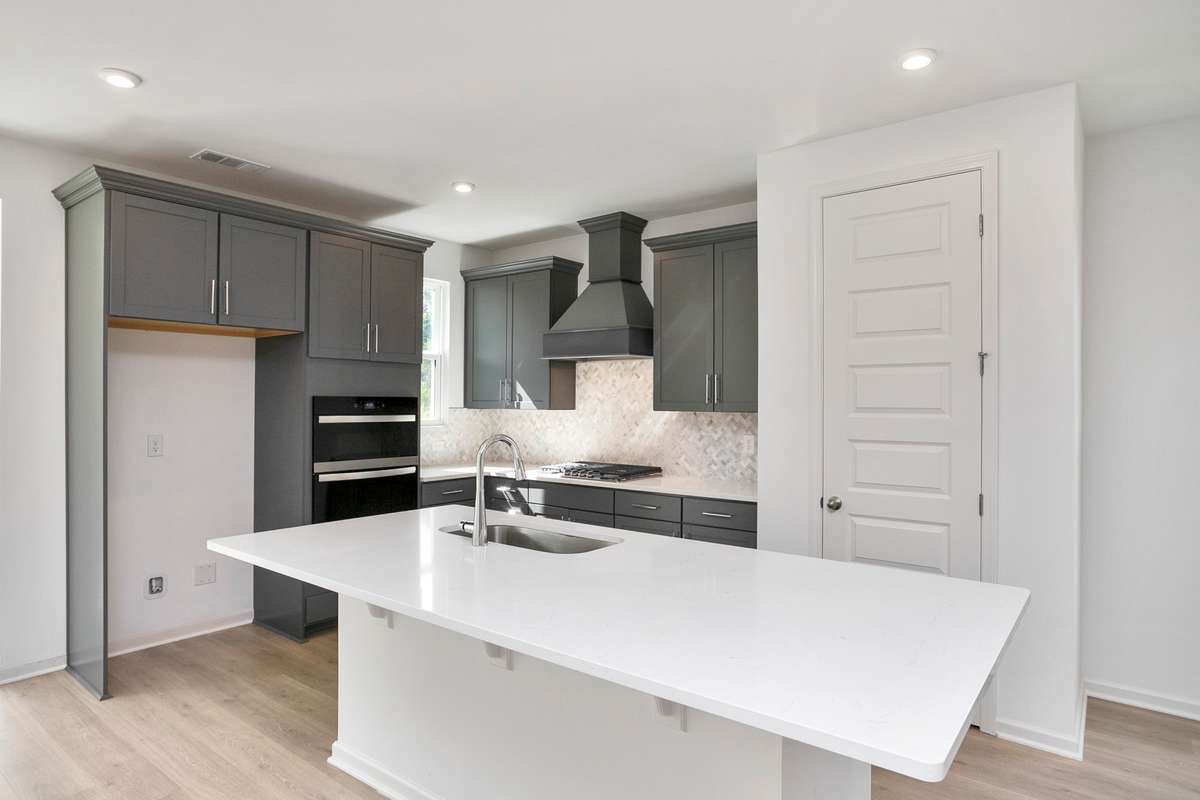Choice Kitchen B with upgraded wood hood!