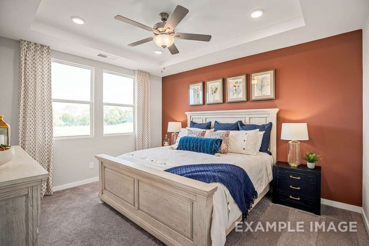 Picture of Model home and not of actual home being built.  Colors and selections may vary.