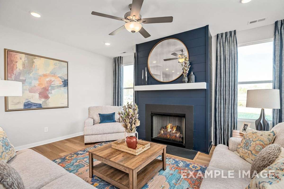 Picture of Model home and not of actual home being built.  Colors and selections may vary.