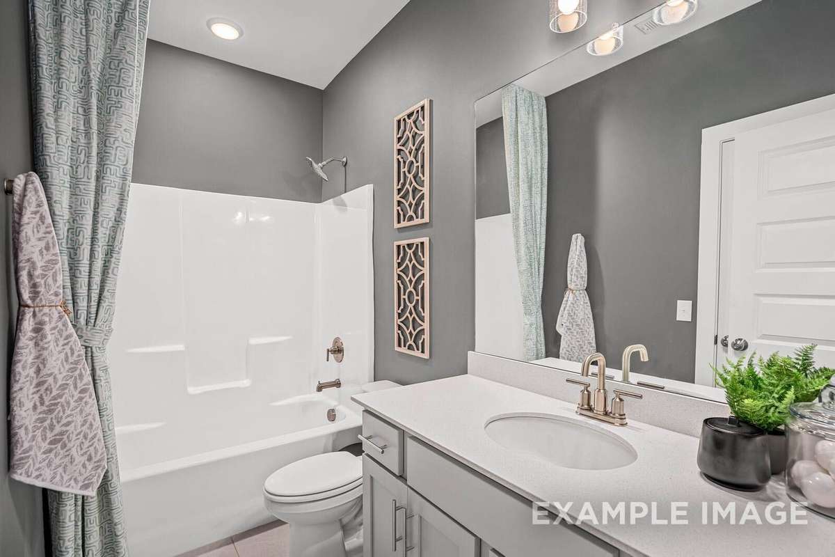 Picture of Model home and not of actual home being built.  Colors and selections may vary.
