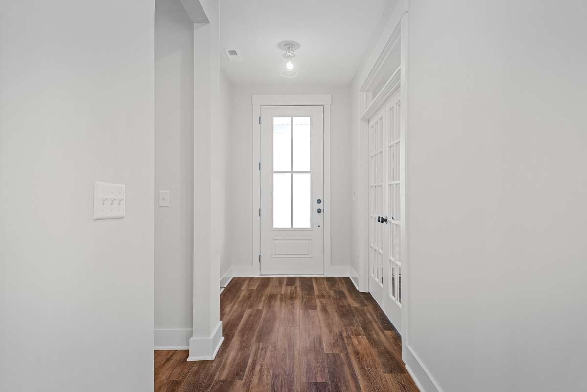 Picture of model home and not of actual home being built.