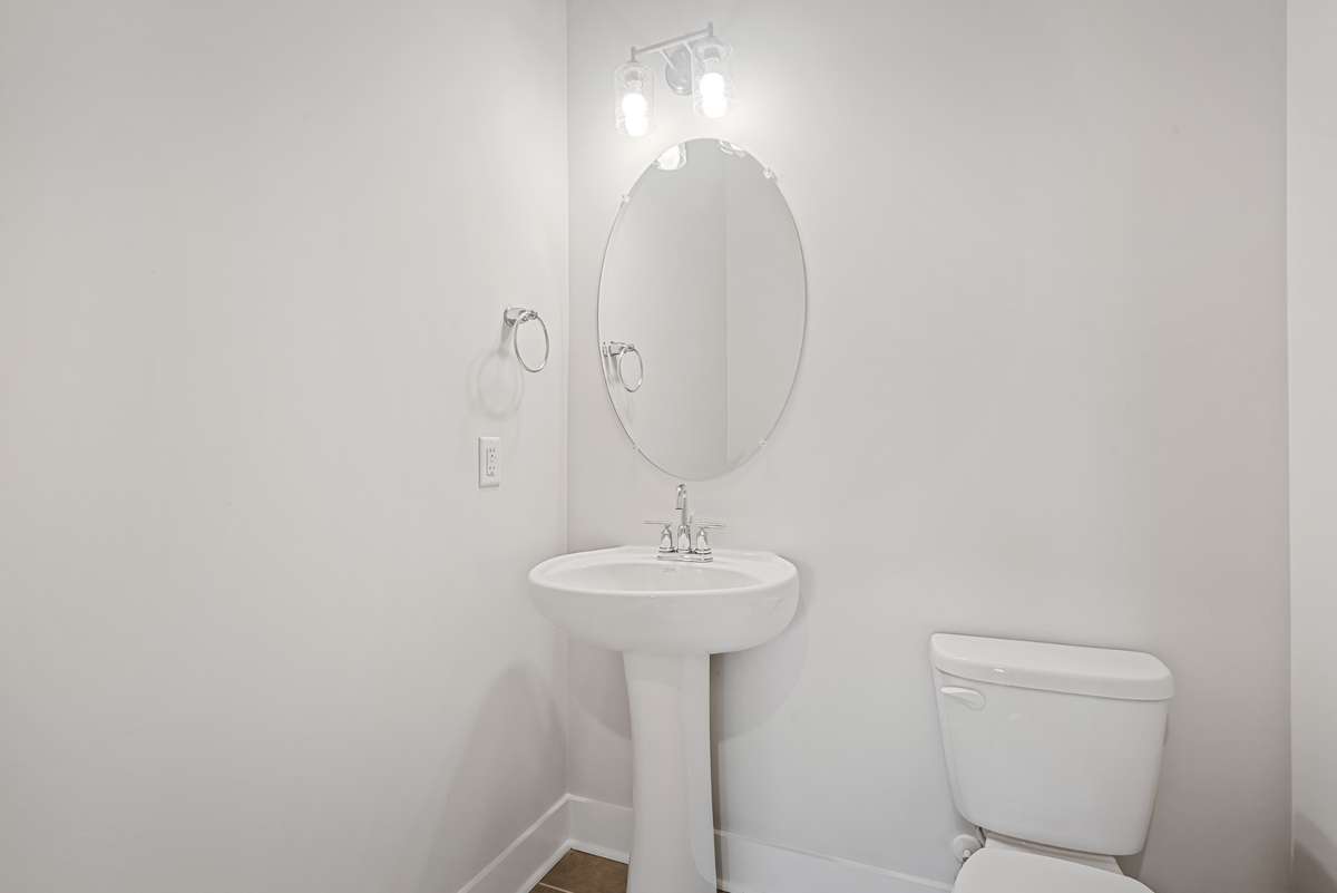Picture of model home and not of actual home being built.