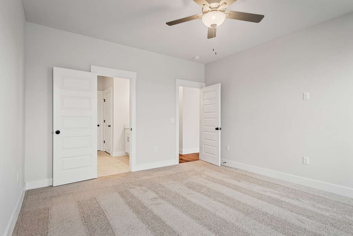 Picture of model home and not of actual home being built.