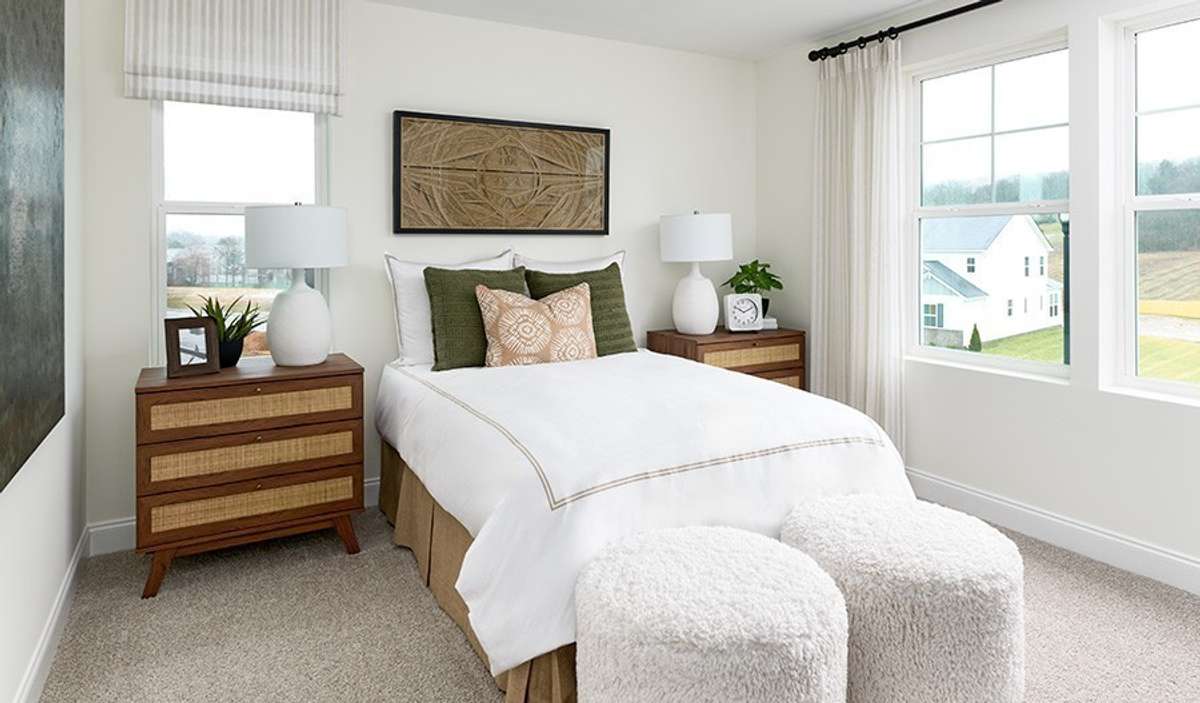 Staged Bedroom 2 with walk in closet