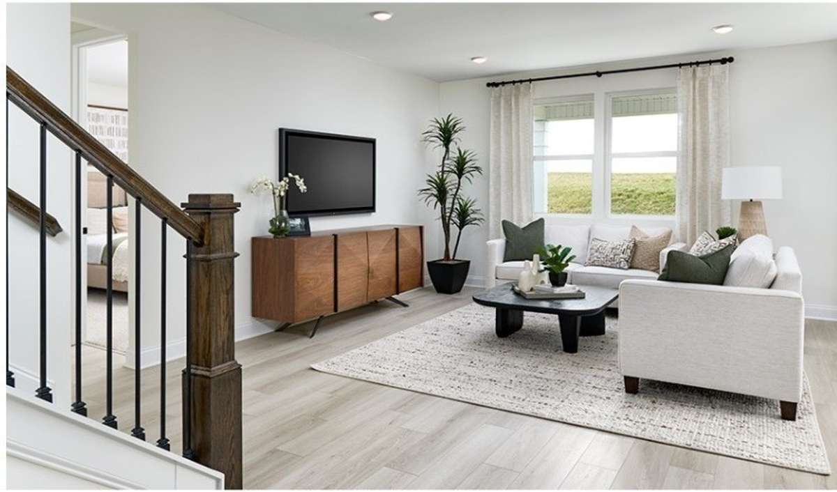 Virtual Stage Open Living/Dining Area. 9' Ceilings 8' Doors through 1st floor