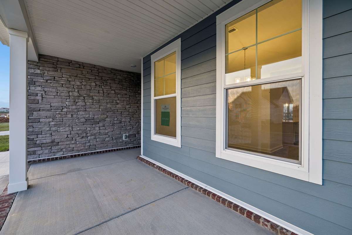 Picture of model home and not of home being built.  Colors and selections may vary
