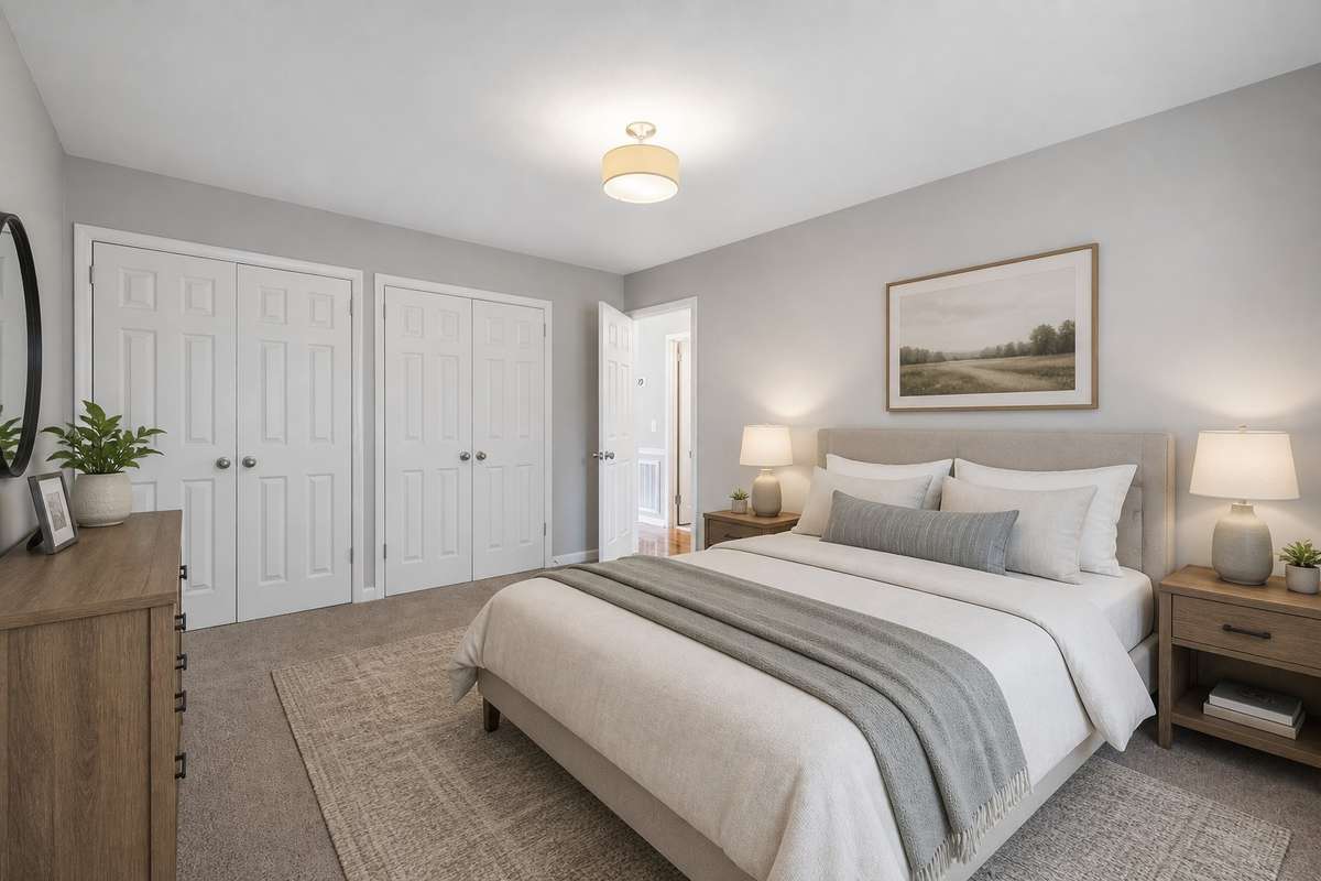 AI virtually staged Bedroom 2