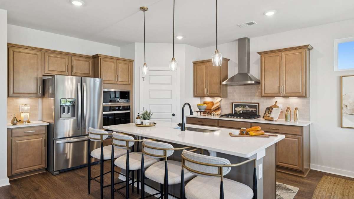 Images of a Milford floor plan.  Some features/options may vary...