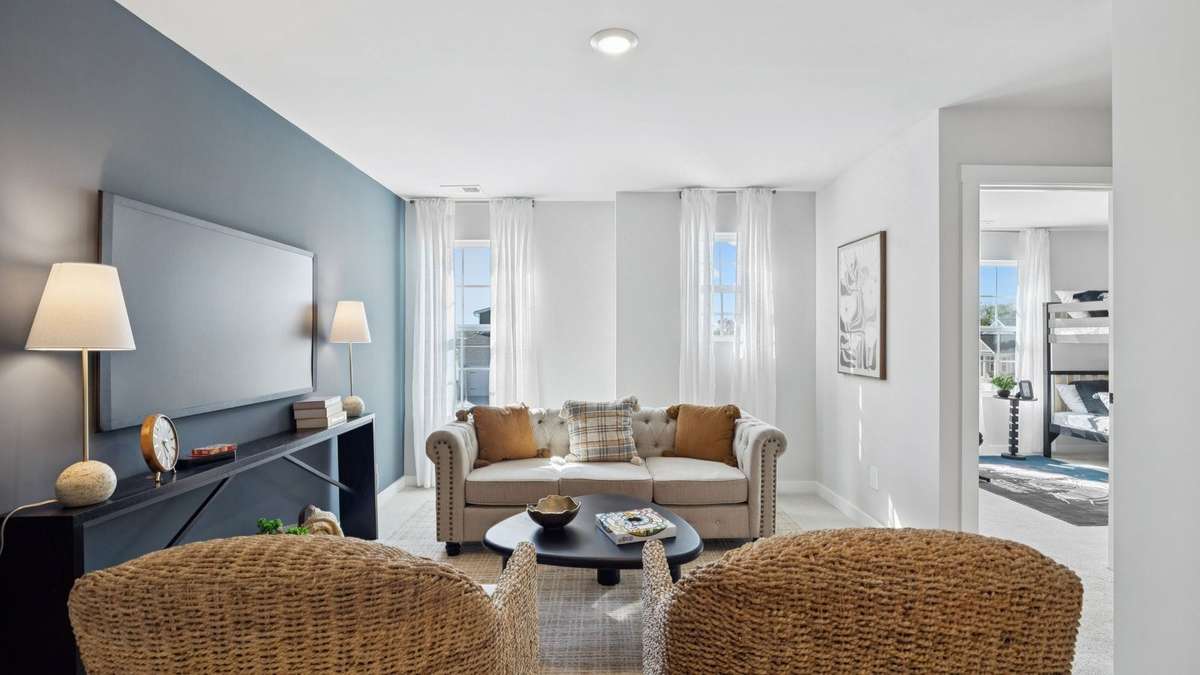 Images of a Milford floor plan.  Some features/options may vary...