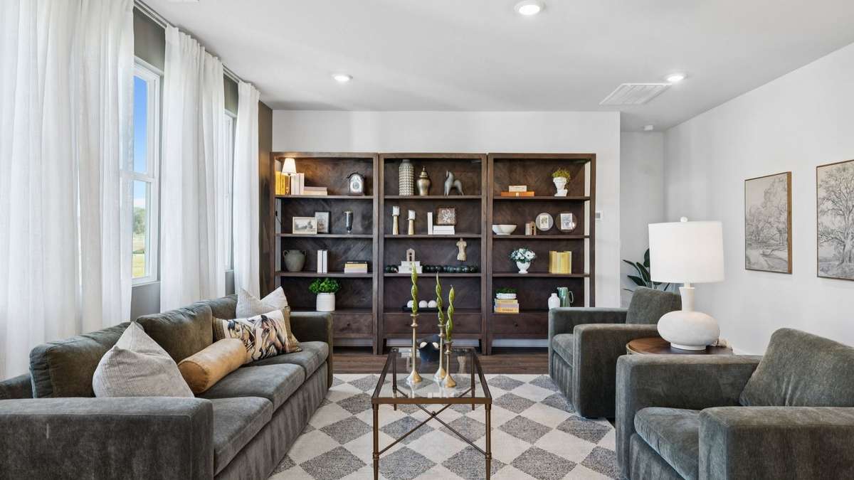 Images of a Milford floor plan.  Some features/options may vary...