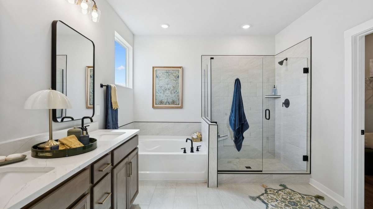 Images of a Milford floor plan.  Some features/options may vary...