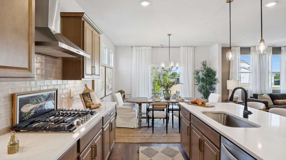 Images of a Milford floor plan.  Some features/options may vary...