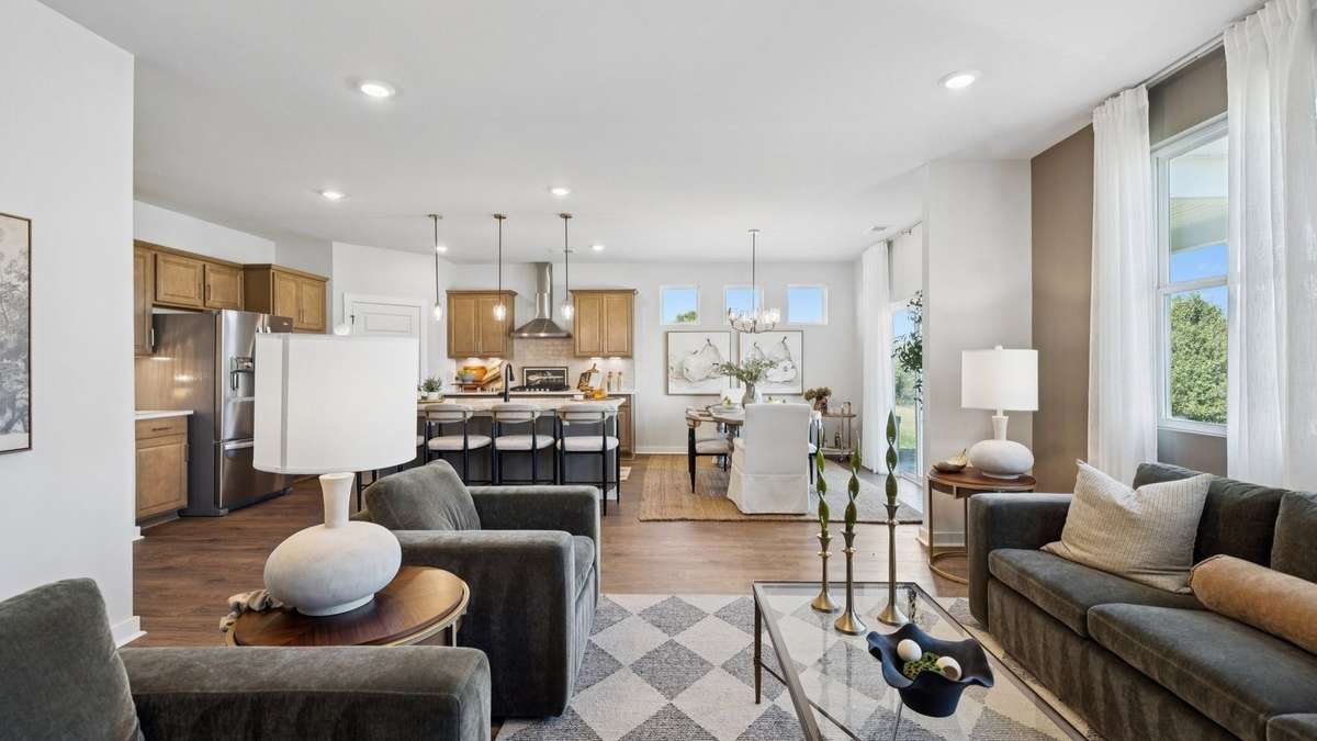 Images of a Milford floor plan.  Some features/options may vary...