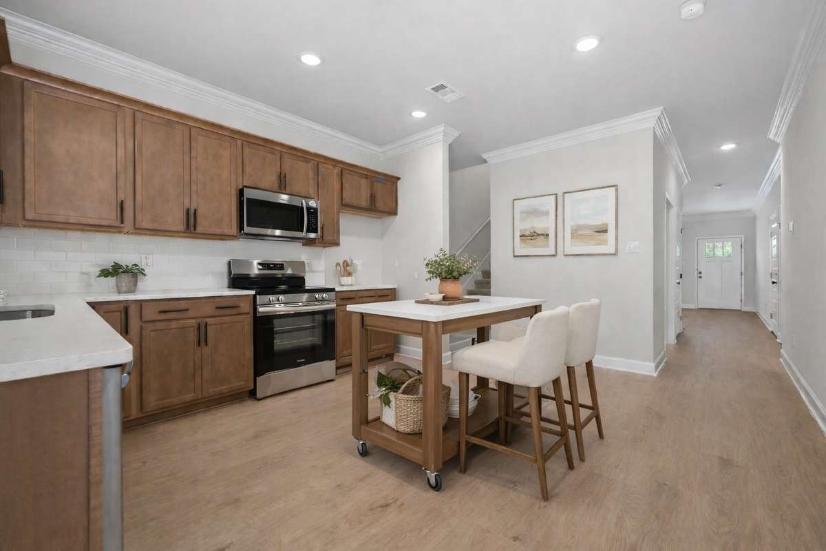 Pic is virtually staged image of previously completed home of same floorplan. Features and finishes may vary.