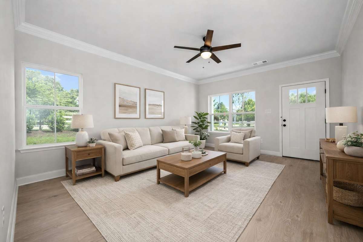 Pic is virtually staged image of previously completed home of same floorplan. Features and finishes may vary.