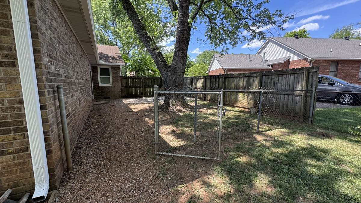 Side fence coming out of florida room!!
