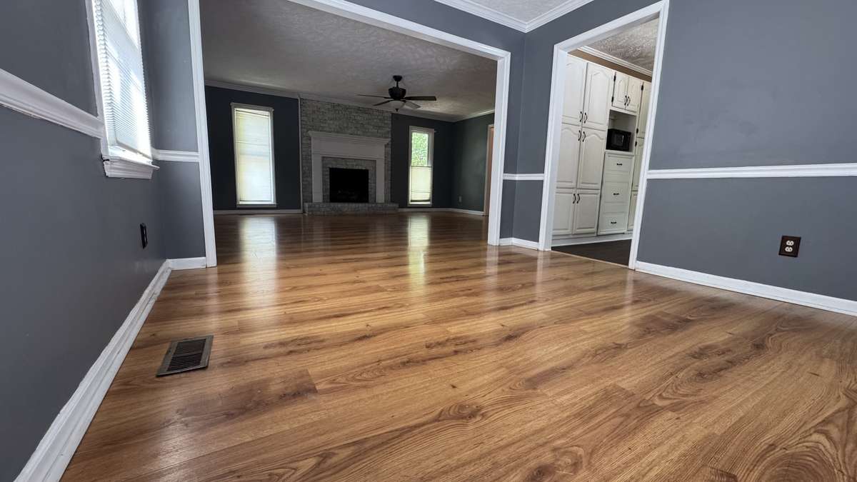 Dining room and living room