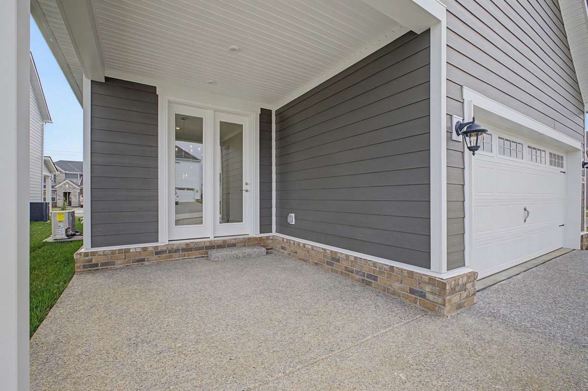 Rear covered patio
