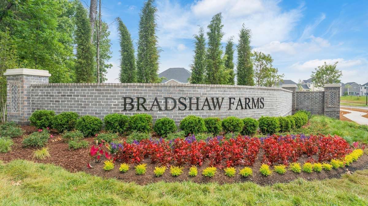 Welcome home to Bradshaw Farms! Our gorgeous entryway monument is now complete!