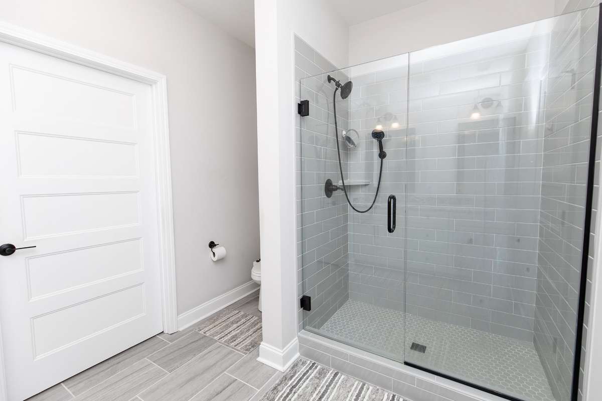 Huge tiles shower