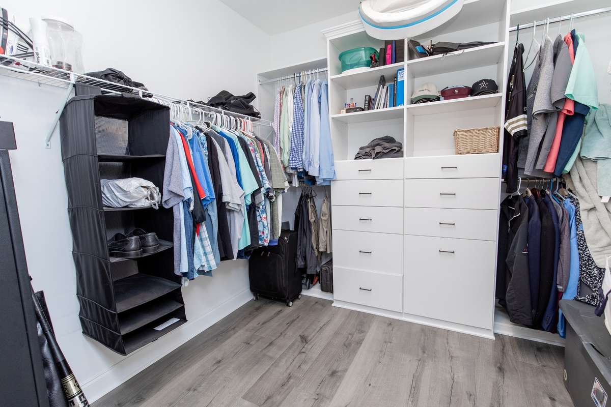 Huge closet with custom closet system