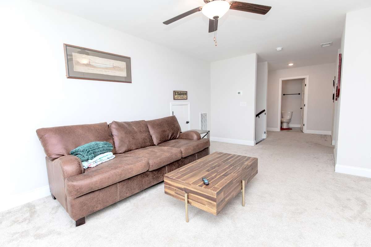 Bonus room over garage is a perfect media room or play room