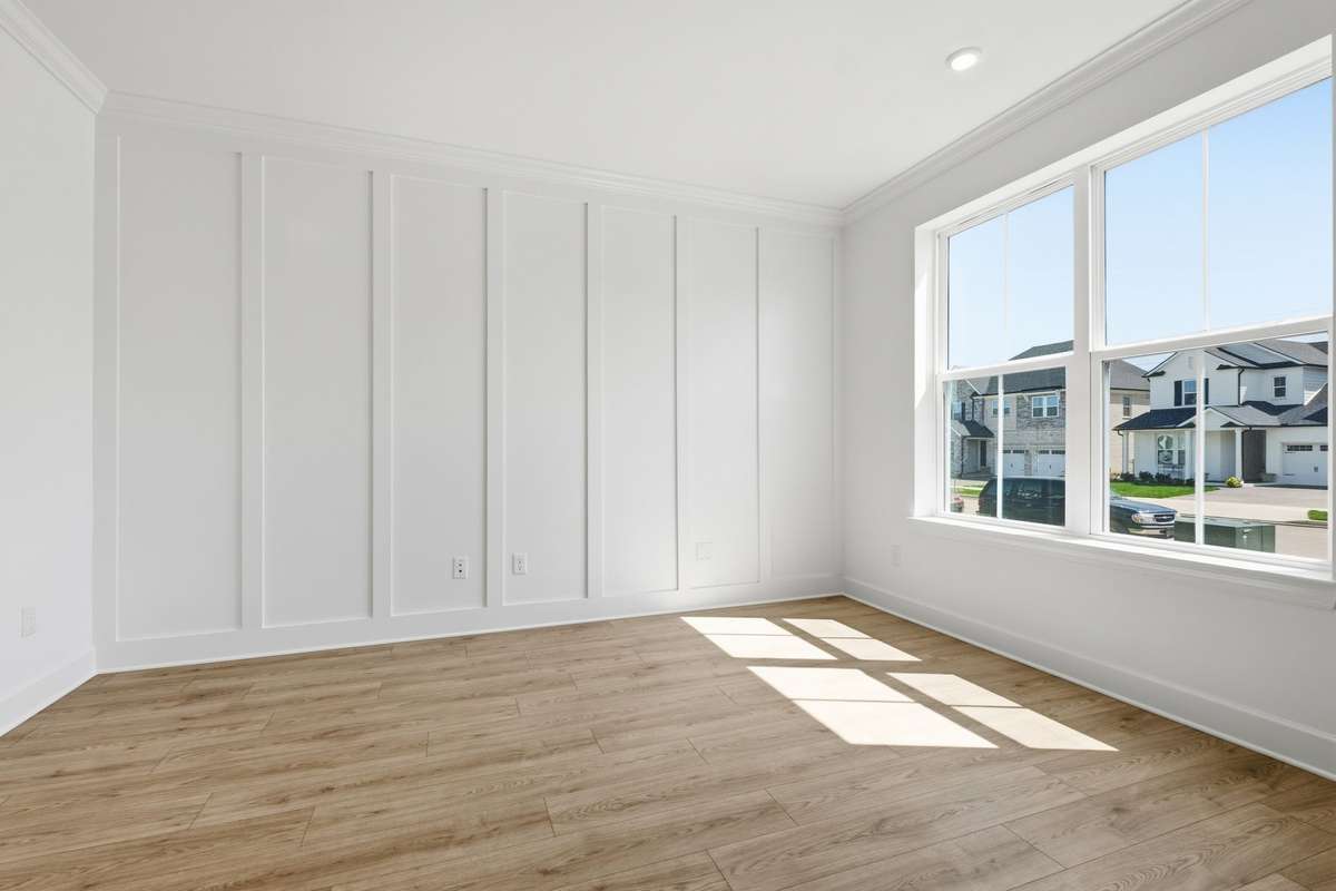 Dedicated, sun lit, office space in the front of the home.