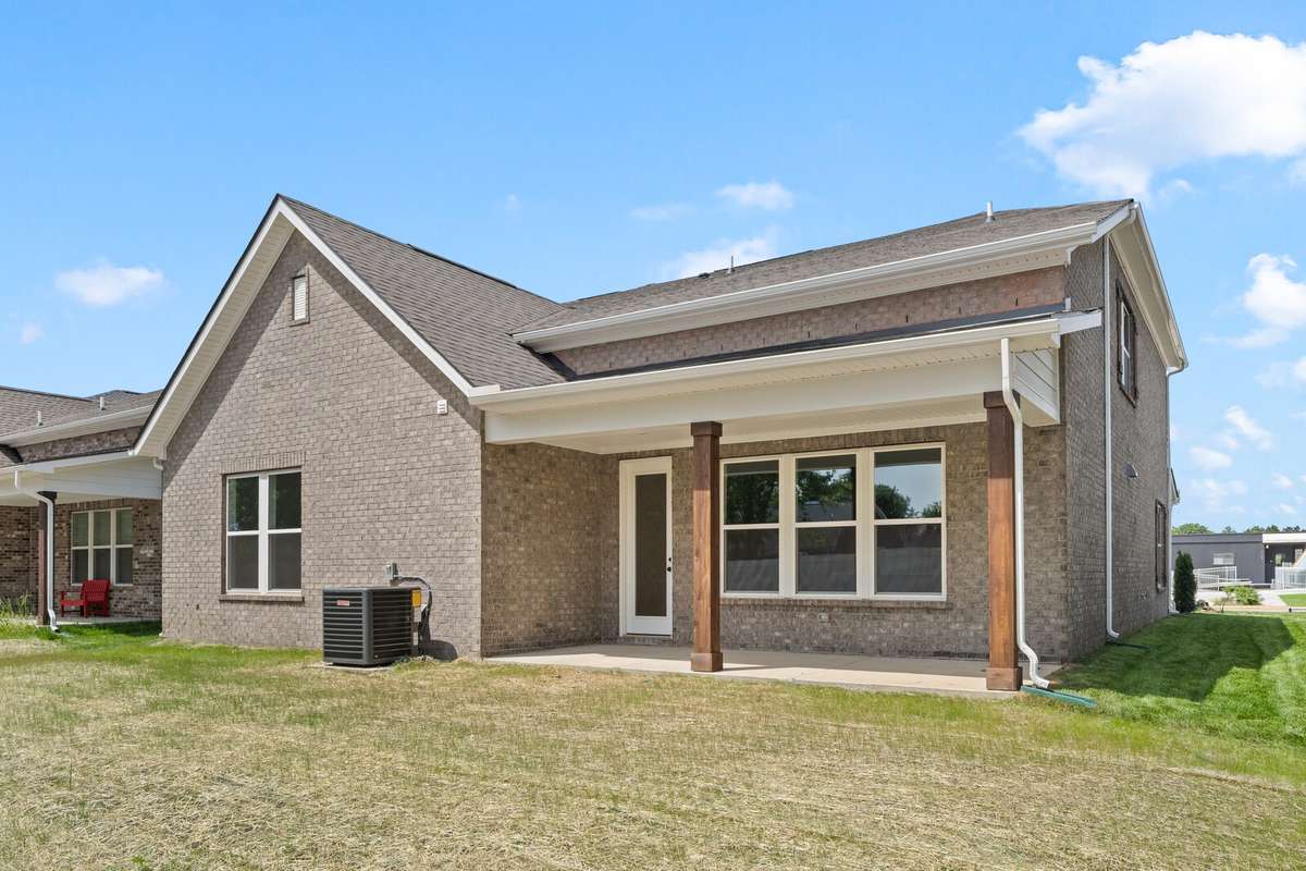 Rear view of home