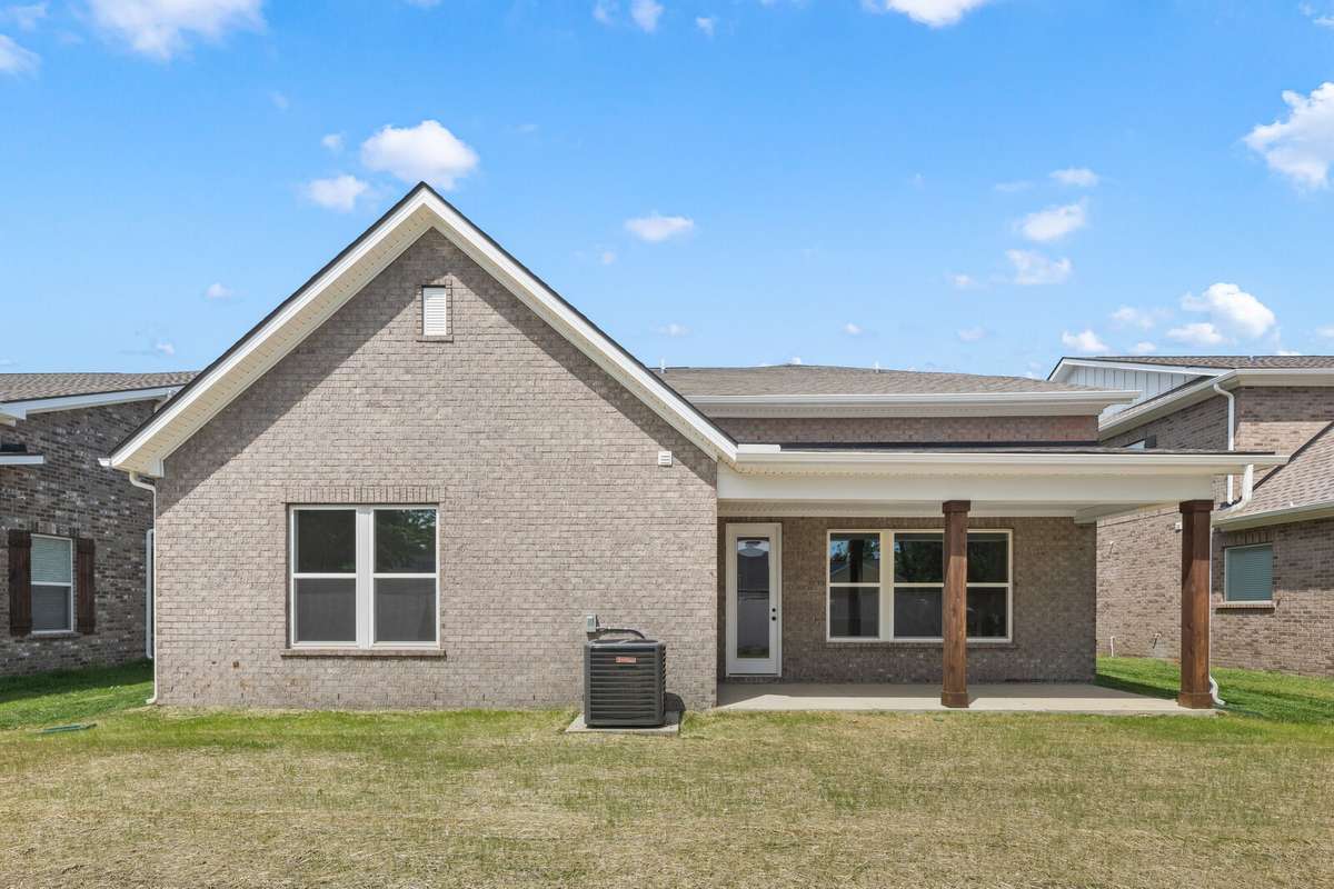 Rear view of home