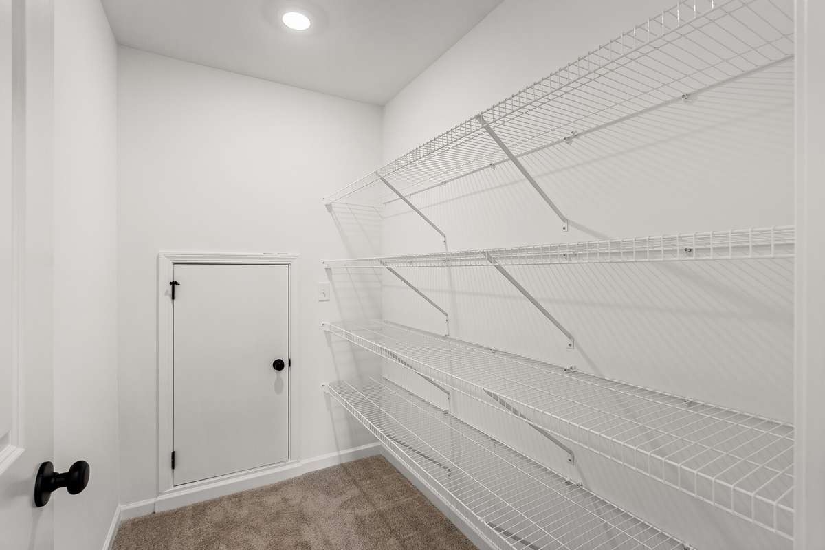 Walk-in storage on the second floor-- perfect for storing seasonal items
