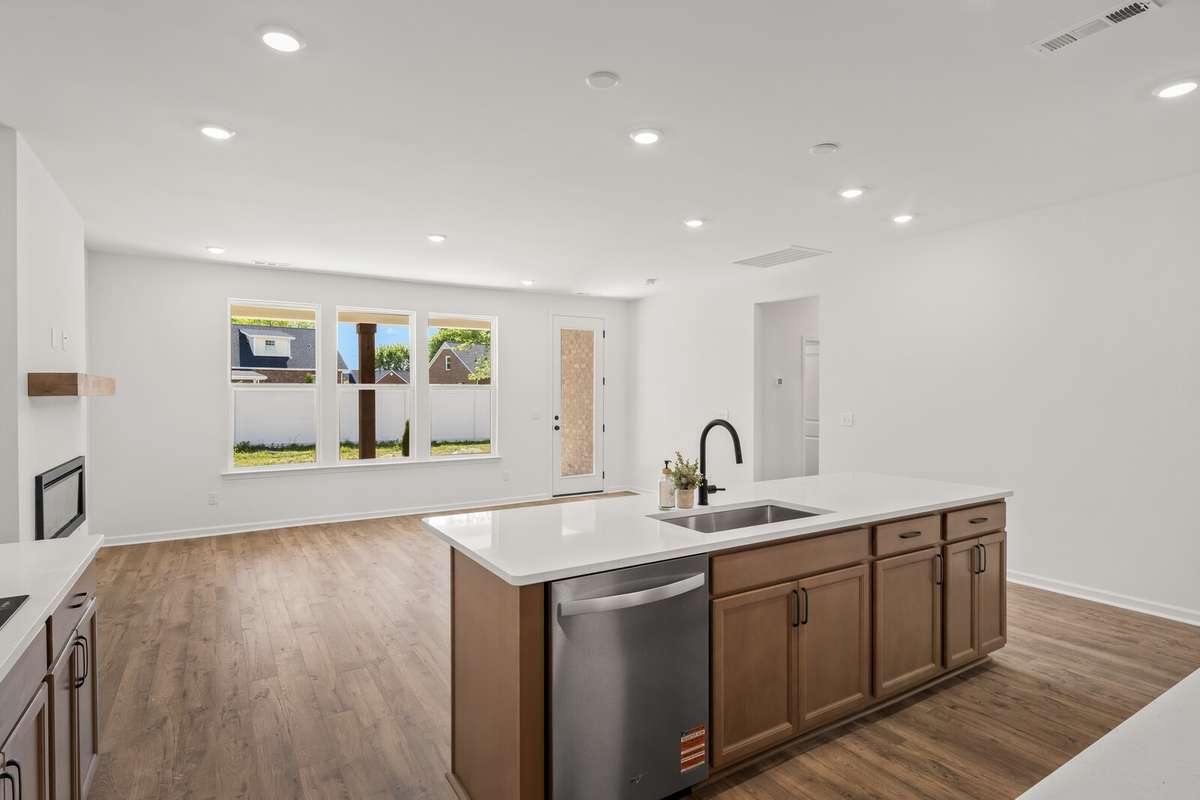 Kitchen and Family Room