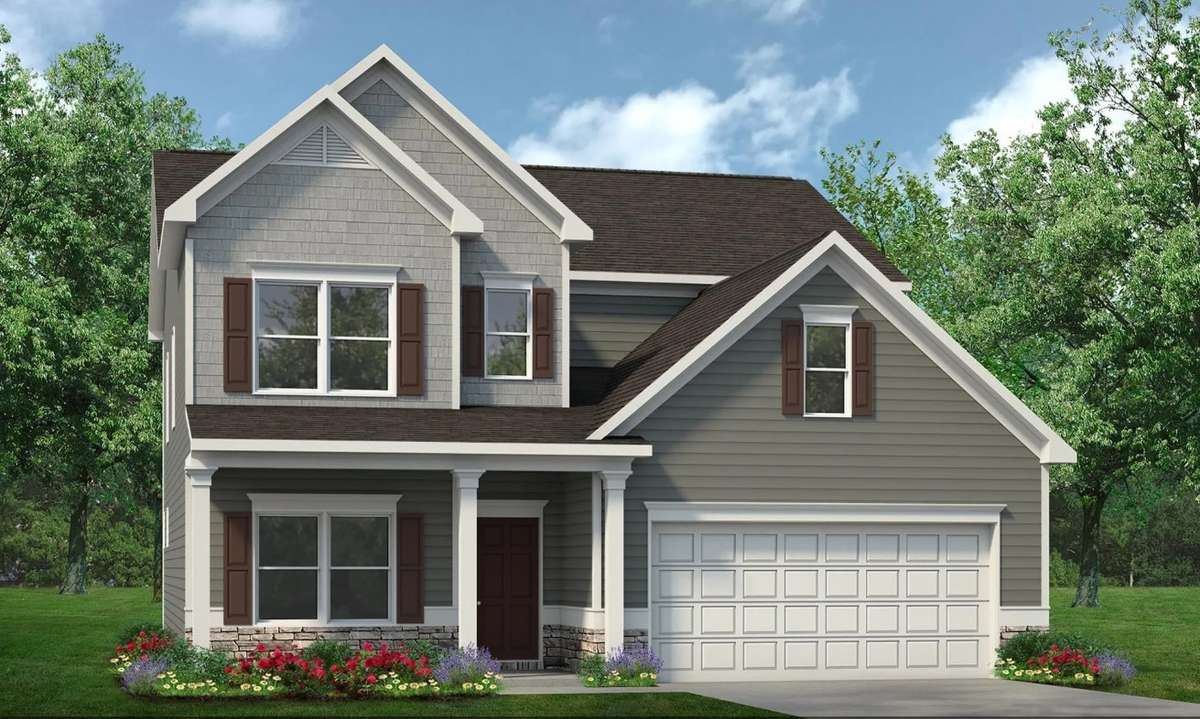 Artist rendering of a Palmer B elevation. Colors and configurations will vary**