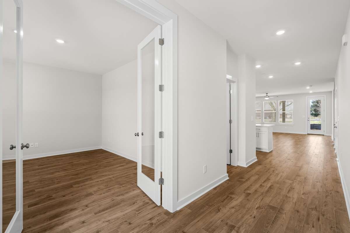 Front entryway with flex room on the left.
*Photo of a previously built Chelsey