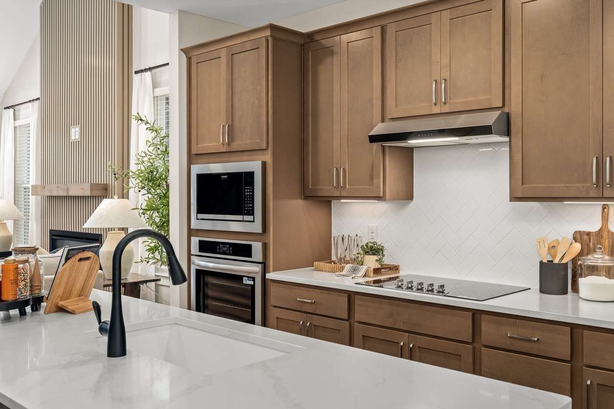 *Photo of our staged model home to show furniture and layout ideas