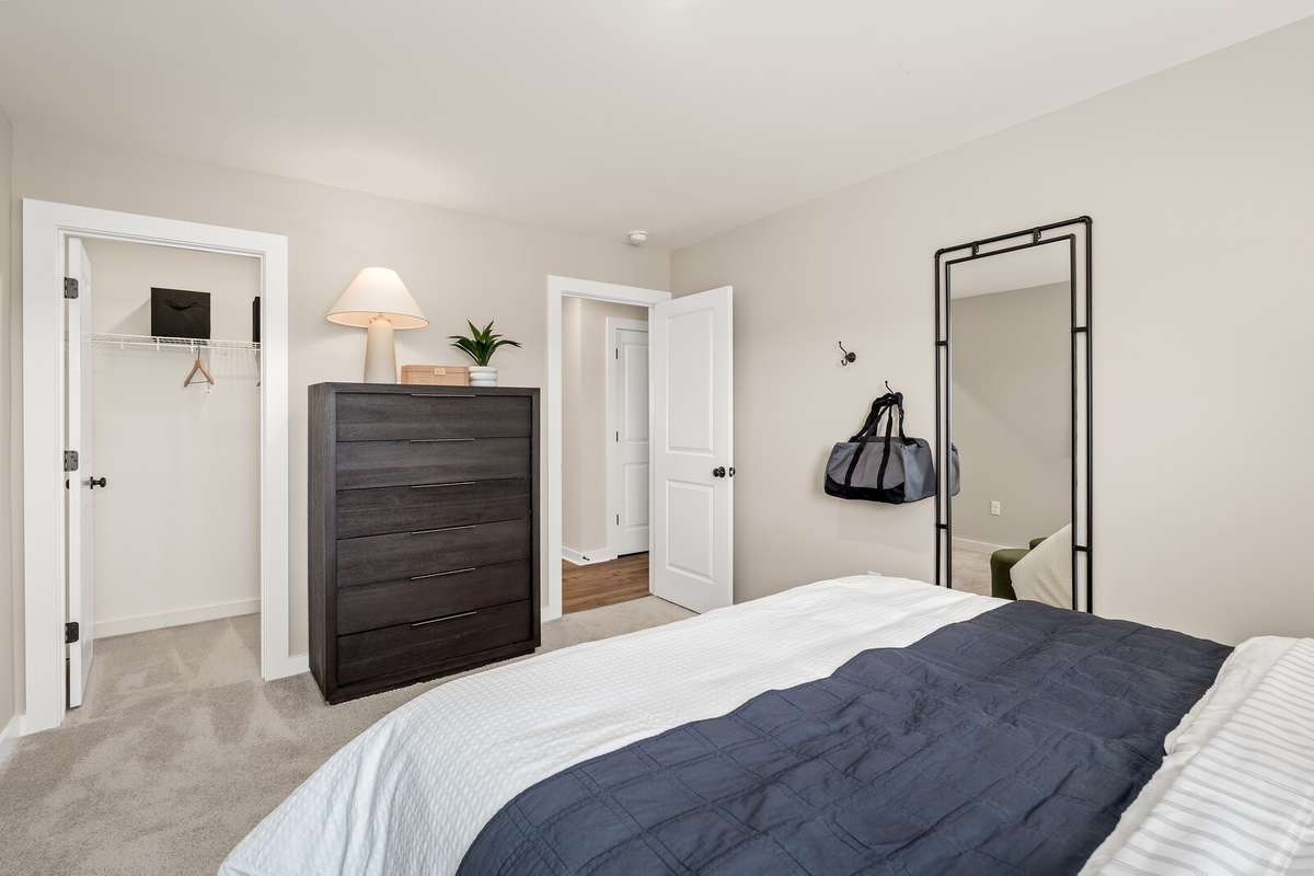 *Photo of our staged model home to show furniture and layout ideas