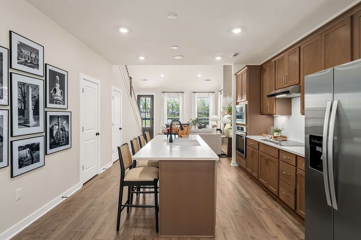 *Photo of our staged model home to show furniture and layout ideas